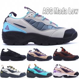 Top ACG Mada Low Men Women Running Shoes Huaraches Vachetta Tan Triple Black Bison Total Orange Light Menta Light Stone Outdoor Sports Sneakers Size 36-45