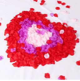 Decorative Flowers Simulated Rose Petals Decoration Wedding Supplies Non Woven Room Bed Stage