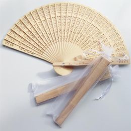 Other Home Decor Can Be Customised Carved Full Flush Wooden Fan Decoration Craft Small Gift Compact And Portable Hand Crank Dance298E