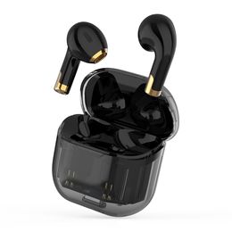 Transparent In Ear Wireless Bluetooth Headsets BT5.3 Deep Bass Earphones ENC Call Noise Cancelling Headphones Stereo Earbuds