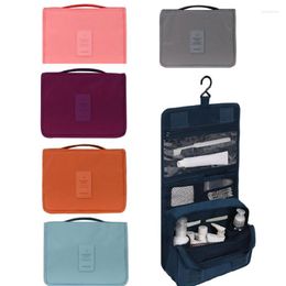 Storage Bags Large Capacity Travel Cosmetic With Hanging Hook Portable Waterproof Toiletries Makeup Organiser Supplies