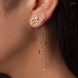 Dangle Earrings Korean Style Stud Drop Tassel Lady Elegant Earring Club Dress Fashion Jewelry Accessories For Women Gift