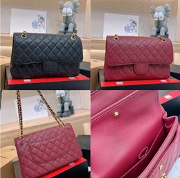 Women Designer Handbag Shoulder Bag Luxury Chain Totes Bags Check Velour Thread Purse Double Letters Solid Hasp Waist Square Stripes Fashion Crossbody Handbags