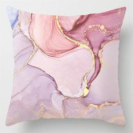 Pillow Case Variety Of Pink Polyester Peachskin Cushion Cover Sofa Pillowcase Plush Home Decor Square High Quality211S