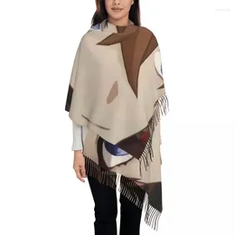 Ethnic Clothing Personalized Print Childe Genshin Impact Scarf Women Men Winter Warm Scarves Games Cute Shawl Wrap