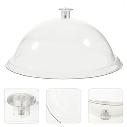 Flatware Sets Round Cake Carrier Pastry Tray Cover Wedding Cloche Bell Cakey Acrylic Stand Fruit Dish