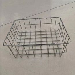 Storage Baskets Stainless steel basket with beveled mouth Iron mesh basket Support customization