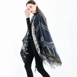 Scarves 2023 Long Designer Winter Shawls And Wraps Cashmere Scarf Women Hijab Thick Blanket Echarpe Neckerchief Ladies Pashmina