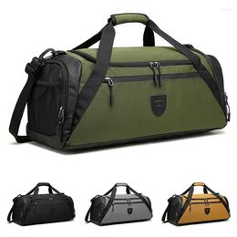 Outdoor Bags 40L Travel Luggage Bag Gym Fitness Package Multifunctional Waterproof Portable Large Capacity Side Zip Pocket Dry Wet