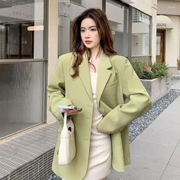 Women's Suits UNXX 2023 Spring Autumn Single Breasted Blazer Women Korean Style High-quality Pure Colour Casual Office Lady Suit Coats Tops