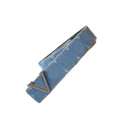 Louisi Belt Designer V Top-Quality Belt Fashion Denim doppelseitig verfügbarer Buchstaben glatte Schnalle Frauen Frauen Casual Belts Luxusbreite 4 cm