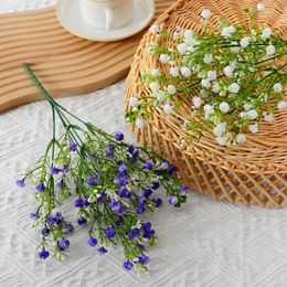 Decorative Flowers Babysbreath Artificial Flower Bouquet Wedding Service El Decoration