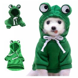 Dog Apparel Pet Clothes Cute Fruit Pattern Warm Sweater Puppy Jumpsuit Cat Pyjamas Pets Soft Thickening Warmer Pup Shirt Dogs Hood191V