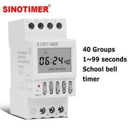 Timers 40 Groups School or Factory Bell Controller 1 Second Interval Ring Timer Switch 230422