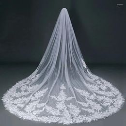 Bridal Veils Arrival Ivory Cathedral Wedding Lace Appliques Bride Accessories Velos De Novia Veil Voile Mariage