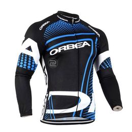 orbea pro team Long Sleeve Cycling Jersey Mens mountain Bike shirt racing Clothing breathable MTB bicycle tops outdoor sports unif356T