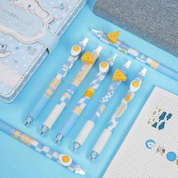 3pcs/set Gel Pens Sea Salt Cheese Kawaii School Supply Office Stationery Ballpoint Pen Creative Cute Styling Funny Lovely