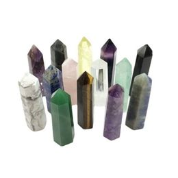 6~7cm Complete variety Raw Quartz Pillar Arts Energy stone Wand Reiki Healing Obelisk Tower Points Gemstone Nature Crystal Pksup