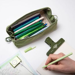 Cross-Border Original Solid-Color Pencil Case Large-Capacity Student Stationery Source Manufacturer C