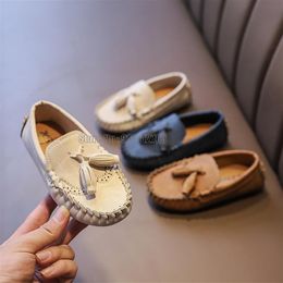 Sneakers Children Leather Boys Little Kids Party Moccasin With Tassels Wedding Shoes Loafers Slip Slip-on Shoes 230421