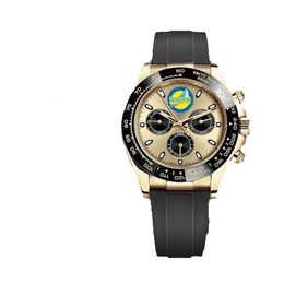 Yu Wenle's Identical Ditong Dial Fully Automatic Mechanical Watch Ins Silicone Steel Strip Business Waterproof Glow