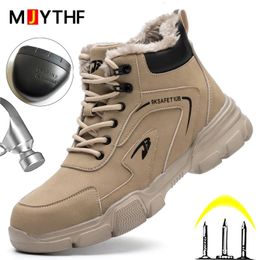 Dress Shoes Work Safety Shoes Men Anti-smash Anti-puncture Work Sneakers Steel Toe Shoes Light Comfort Security Boots Indestructible Shoes 231122