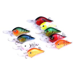 100pcs FISHING LURES CRANKBAITS HOOK BASS Crank baits 9 5CM 11 2G 6#hooks 95mm Hard Minnow Fishing CB024 2460