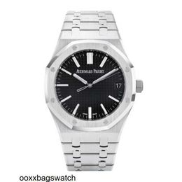 Audemar Pigue Watches Royal Oak Offshore Mechanical Watch Automatic Audemar Pigue Royal Oak Watch 41MM Black Index Hour Markers Dial HBSM