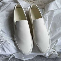 The Row shoes original The Pure single shoes Womens genuine leather soft Lefu Lazy people comfortable slip on thick soled white casual GI3Y FMSE 2024
