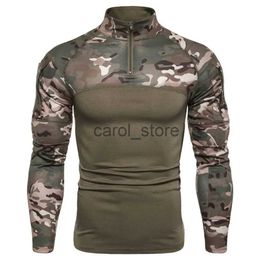 Men's T-Shirts Spring/Autumn New Top Men's Breathable Quick Dry Fitness Camouflage Long Sleeve T-shirt Outdoor Hiking Jogging Tactical Shirts J231121