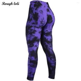 Active Pants Dream Tie Dye Seamless Leggings For Women Scrunch BuYoga Legging Workout Gym Tights Push Up Booty Fitness