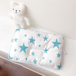 Pillows Nordic Style Baby Infants Toddlers Cotton Pillows For Sleeping 0-2 Years Boys And Girls Soft Small Flat Pillow Four Seasons 230422