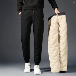 Men's Pants 2023 Casual Men Jogging Cotton Thicken Autumn Winter Fleece Sweatpants Outdoor Male Elastic Waist