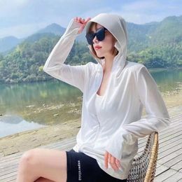 Women's Vests Summer Ice Silk Sunscreen Clothes Light Long Sleeve Shirt Shading UV Breathable Clothi