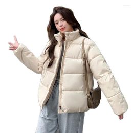 Women's Trench Coats 2023 Cotton Padded Clothes Warm Waterproof Cold-Proof Down Coat Short Korean Thicken Winter Jacket Parkas