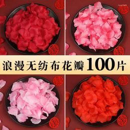 Decorative Flowers Artificial Rose Petals Supplies Colourful Romantic Wedding Anniversary Silk Flower For Decoration Roses