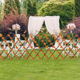 Fencing Trellis & Gates Expanding Wooden Garden Wall Fence Panel Plant Climb Support Willow Lattice For Home Yard Decor269R