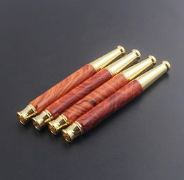 Smoking Pipes Huanghuali Cigarette Holder Solid Wood Filter Recycling Cleanable Filter Tip Male Coarse and Fine Cigarette Dual Use Filter Tip