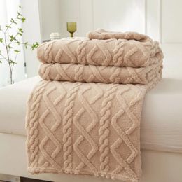 Blankets Winter Blanket Home Warm Sherpa Soft Sofa Cover Throw born Wrap Kids Bedspread Travel Textile Fleece Thick Warm Blanket 231122