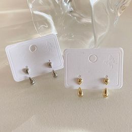 Stud Earrings 2023 Arrival Water Drop Metal Women Simple Small Elegant Fashion Female Korean Jewellery For Girl