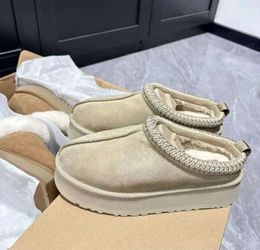 Designer Classic Ultra Mini Boots Snow Boot Platform Women Men Fur Sheepskin Tasman Tazz Chestnut Sand Mustard Seed Beige Driftwood Australian Winter Ankle shoe Q99