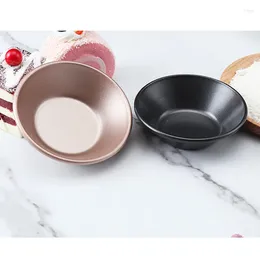 Baking Moulds 10PCS Egg Tart Cup Nonstick DIY Carbon Steel Pudding Mold Tartlet Reusable Cupcake Cake Cookie Lined