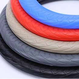 Steering Wheel Covers 37/38cm Silicone Car Handle Cover Wear Resistant Anti Slip Tyre Tread Four Seasons Universal