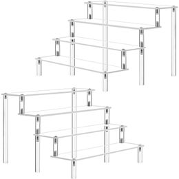 Storage Holders Racks Acrylic Display Shelf On The First To Fifth Floors Transparent Display Stand For Cupcakes Perfume Doll Decoration And Organiser Diagram