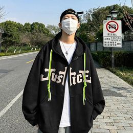 Men's Hoodies American Classic Hooded Sweatshirt Fashion Retro Super Thick Fall And Winter College Wind Couple's Loose Top