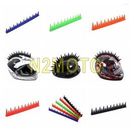 Motorcycle Helmets 5 Colours Helmet Sticker Uneven Rubber Mohawk Capacete Decoration Spike Strip Cool Sticke On Blade Warhawk