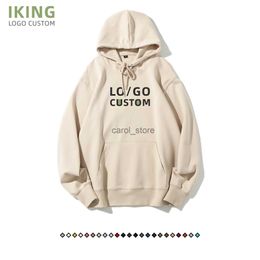 Men's Hoodies Sweatshirts Spring Autumn Pullover Hoodies 300g Basic Solid Men's And Women's Sweatshirt Hoodies For Casual Street Style Pullover Hoodies J231121