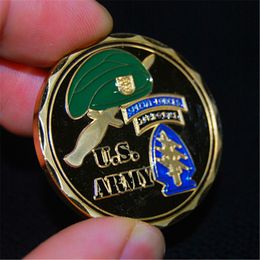 Army Ranger Green Beret SFG Special Forces Grp De Oppresso Liber Challenge Coin