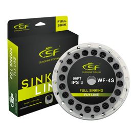 Braid Line SF Full Sinking Fly Fishing Line Weight Forward Taper Fly Line WF 4 5 6 7 8 9 90FT IPS3IPS5 230421