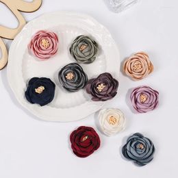 Decorative Flowers 10PCS 3.5CM Artificial Rose Bud Silk Fabric Flower Home Decoration DIY Wreath Material Wedding Set Shooting Props